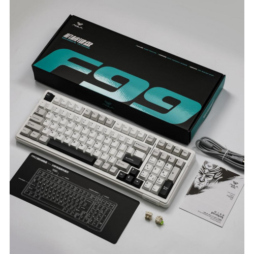 MECHANICAL KEYBOARD AULA F99 USB-C + WIRELESS + BTH