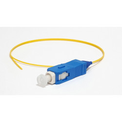 Optiki pigtail SC, bir modly (SM), UPC, Simplex, 1.5 metr