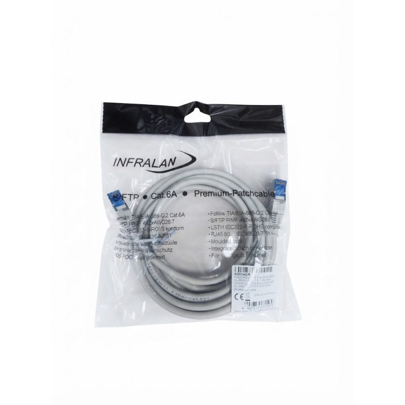 SFTP birikdiriji kabel (patch cord) CAT6A 3m