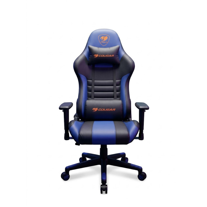 Игровое кресло F-041A (черно-синее)
