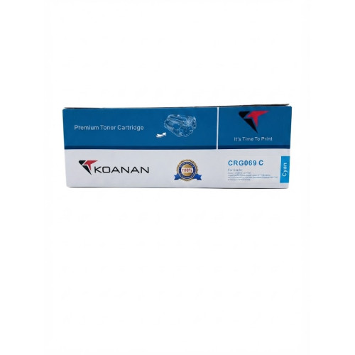 Картридж с тонером Canon CRG069C + чип, голубой