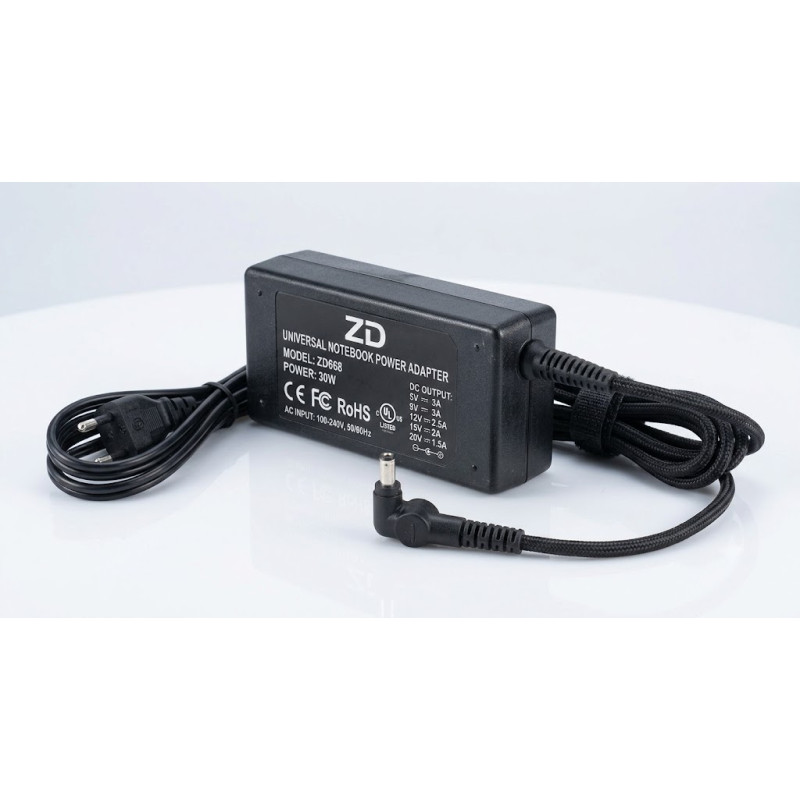 UNIVERSAL NOTEBOOK POWER ADAPTER ZD668 30W