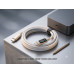 Кабель USB-C — USB-C 1 м, белый, со светодиодной подсветкой