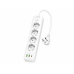 AXIVNO AX-2413U 4-ÇYKYŞLY 2*USB-A, USB-C 3M 2500W TOPLUM ROZETKASY