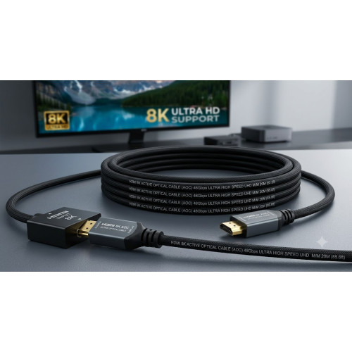 HDMI ACTIVE OPTICAL CABLE 8K M/M 20M