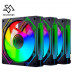 CASE FAN SNOWMAN CK120-ARGB BLACK