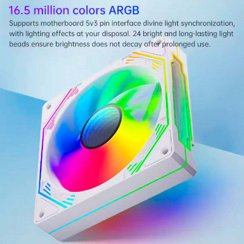 CASE FAN SNOWMAN CK120-ARGB WHITE
