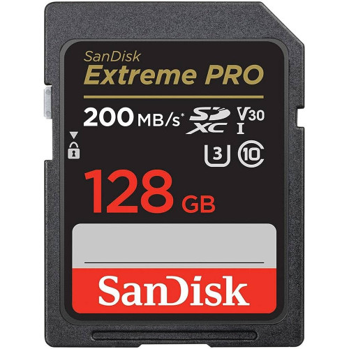 Ýat karty SD SANDISK EXTREME PRO 128GB SDXC 200MB/S