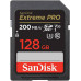 Ýat karty SD SANDISK EXTREME PRO 128GB SDXC 200MB/S