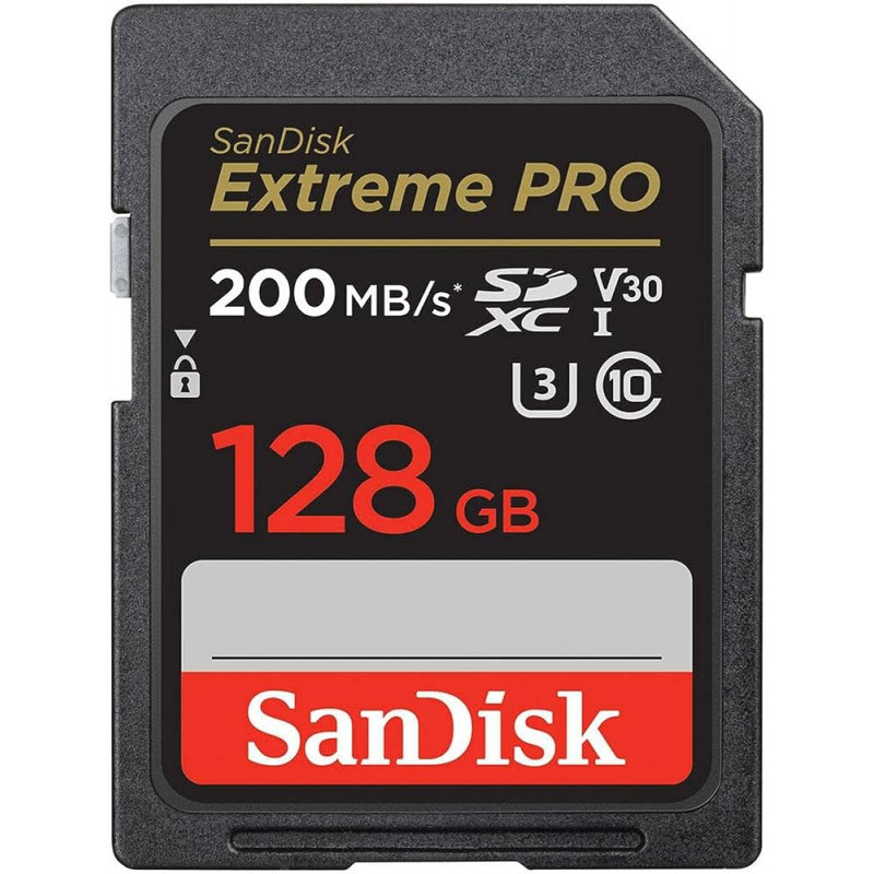 Ýat karty SD SANDISK EXTREME PRO 128GB SDXC 200MB/S