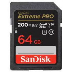 Ýat karty SD SANDISK EXTREME PRO 64GB SDXC 200MB/S