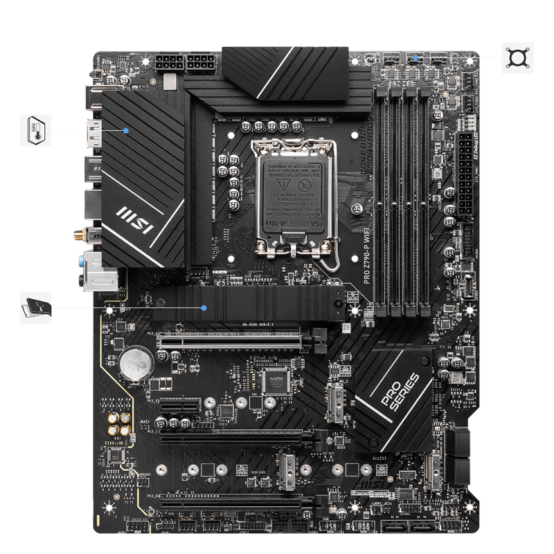 MB MSI PRO Z790-P WIFI DDR4 LGA1700