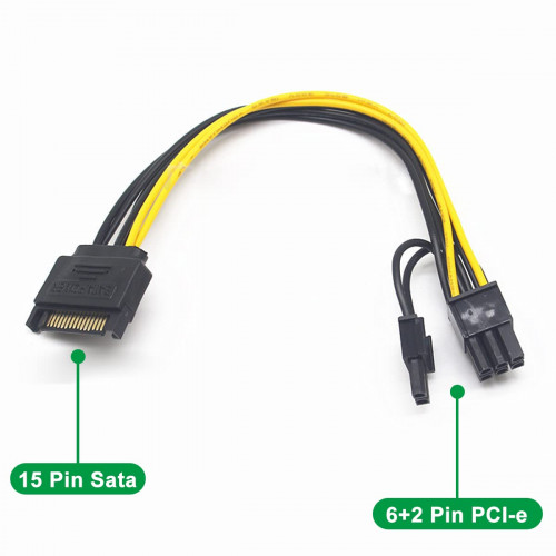 Kabel SATA POWER-dan  8PIN VGA POWER