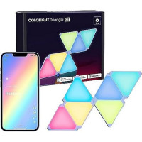 Набор светодиодных RGB-панелей в форме треугольников, 6 штук.