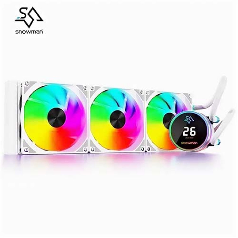 LIQUID COOLER FOR CPU SNOWMAN KS360A-ARGB WHITE LGA