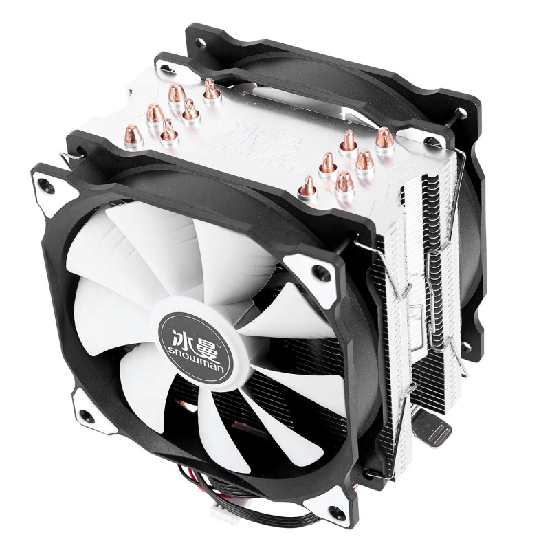 CPU FAN SNOWMAN MT6 SCREW 2FAN ARGB LGA/AM