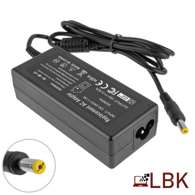 Noutbuk üçin tok üpjünçisi (adapter) Acer 19 V 3.42 A, 5.5×1.7 mm, 65 W