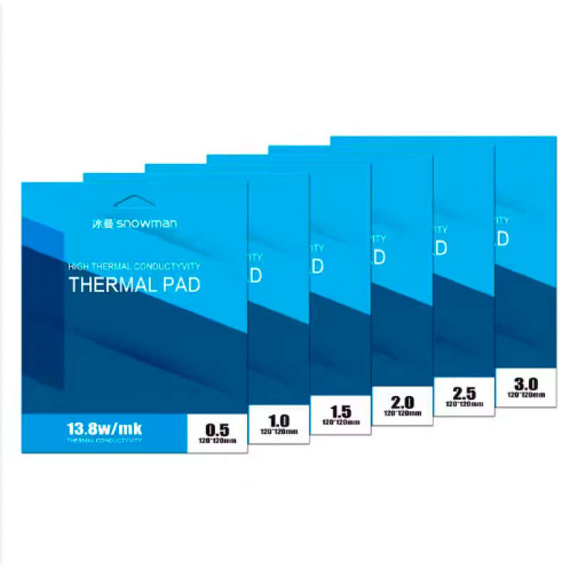 THERMAL PAD SNOWMAN 13.8W/MK 0.5MM 120*120
