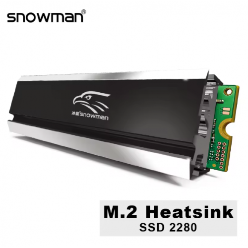 Радиатор M.2 NVMe SNOWMAN алюминиевый