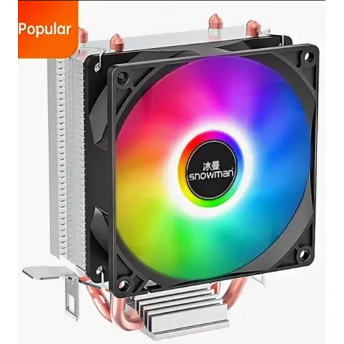 Вентилятор процессора Snowman MX2 1Fan, цветной, для сокетов LGA/AM.