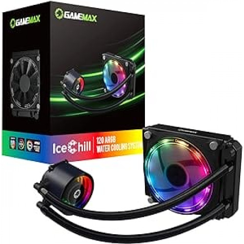 Prosessor üçin suwly sowadyş ulgamy GAMEMAX ICECHILL 120ARGB LGA