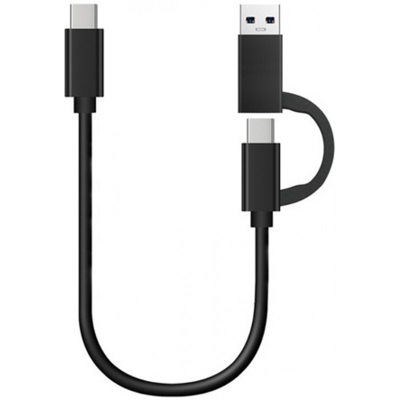 Kabel USB3.0 + USB-C MALE-dan USB-C 0.5M HAYSENSER 0010