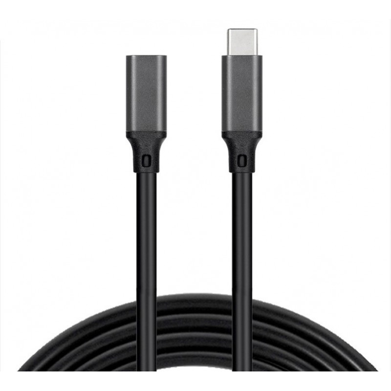 Kabel USB-C MALE-dan USB-C FEMALE 1M