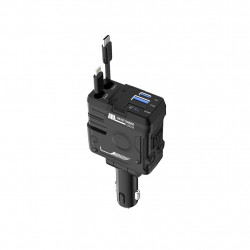 Zarýad beriji awtoulag üçin PORODO 4-IN-1 PD-FWCH029-BK