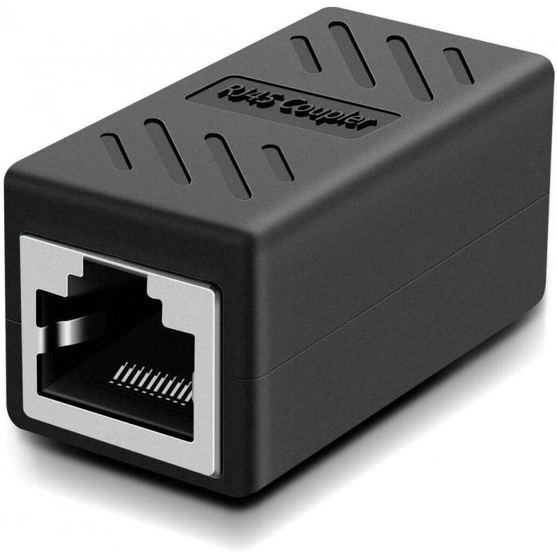 Коннектор RJ-45 COUPLER F/F черный