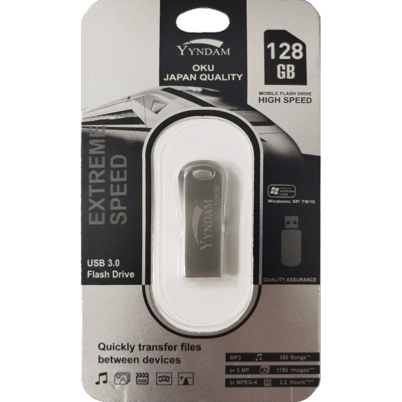 FLEŞKA  USB3.0 YYNDAM 128GB METAL