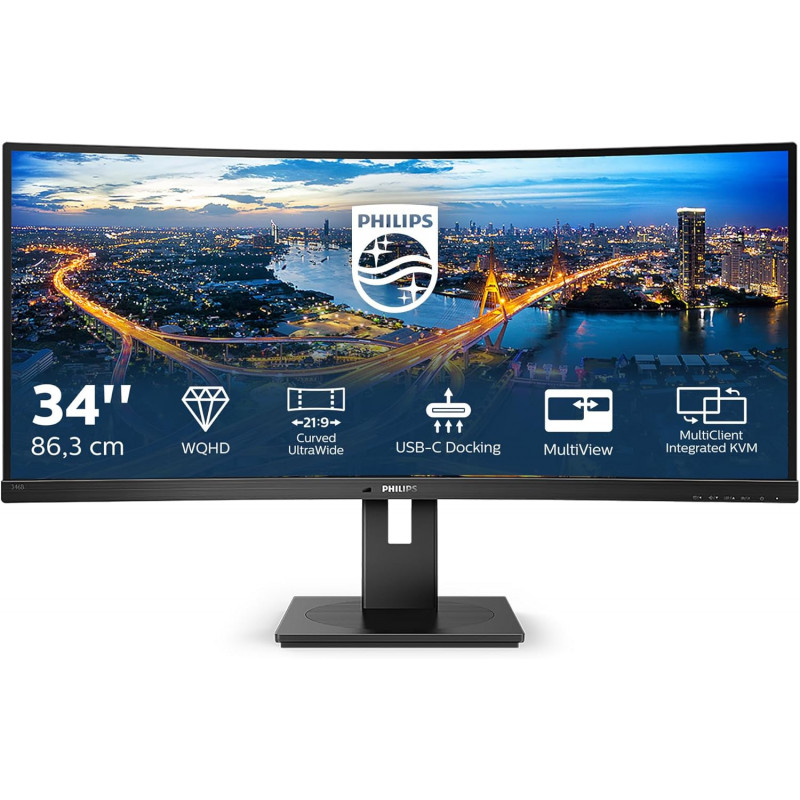 Изогнутый монитор PHILIPS 346B1C/89 34"