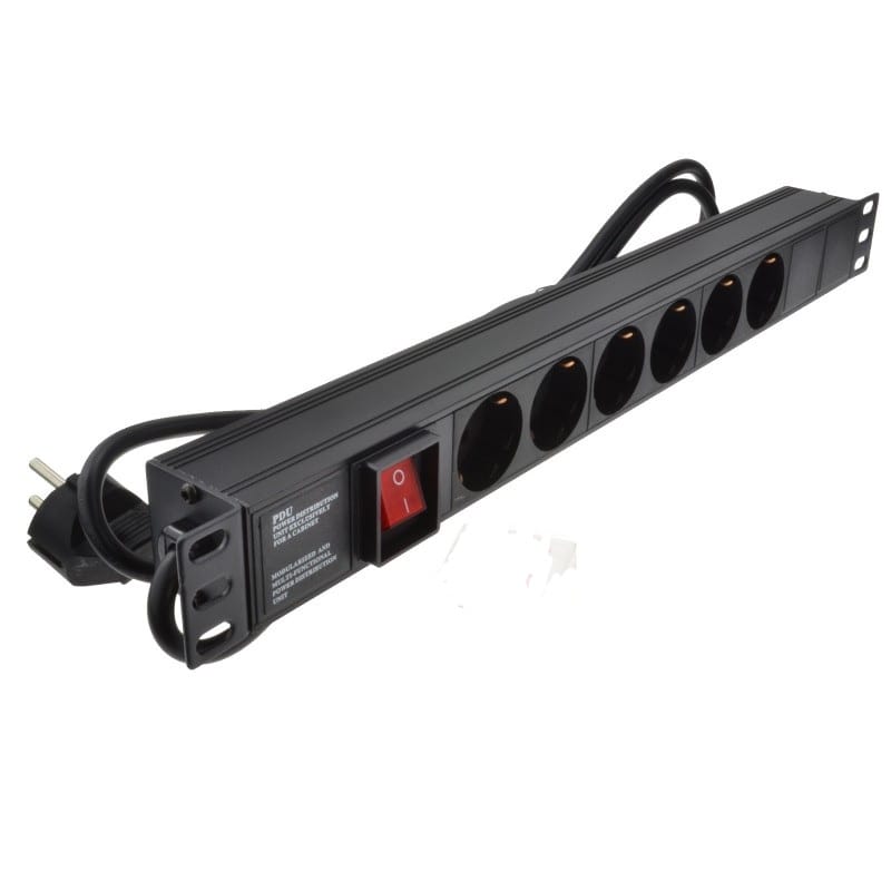 Ulgam filtri 6-SOCKET 2PIN EU