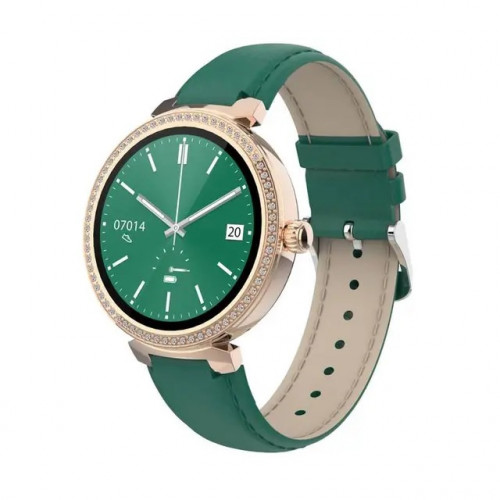 SMARTWATCH PORODO BELLE LADY ROSE GOLD + GREEN STRAP