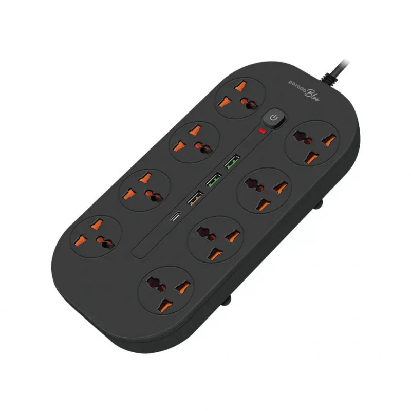 POWER SOCKET PORODO FWC035 8*OUT , 1*USB-C, 3*USB-A
