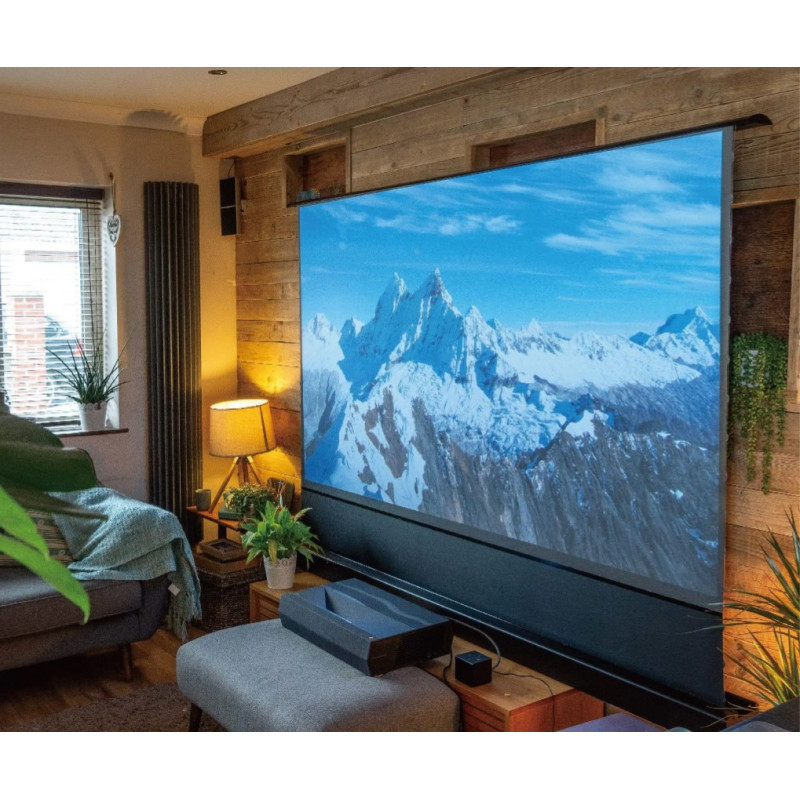 100" (16:9) 220×125 sm ölçegli pol astyndan açylýan proýektor ekrany