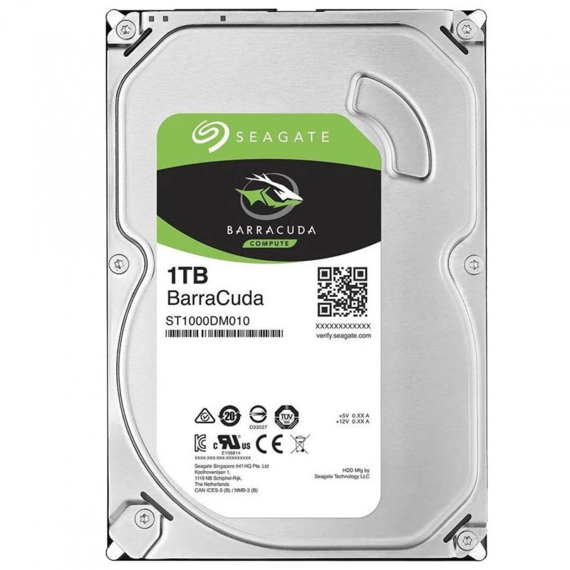 Внутренние жесткие диски SEAGATE 1TB SATA ST1000DM010 7200.14/6GB/64MB